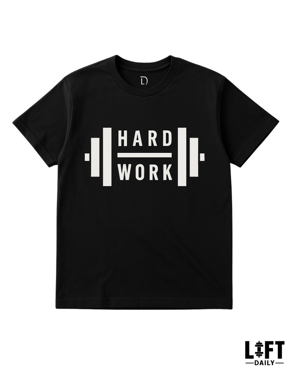 Lift Daily Hard Work Gym T-Shirt – Black